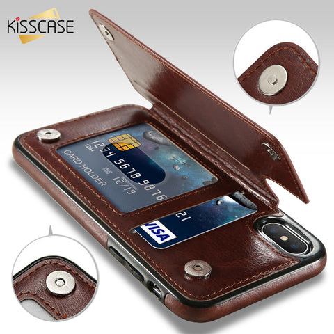 Leather iPhone Case with Card Holder