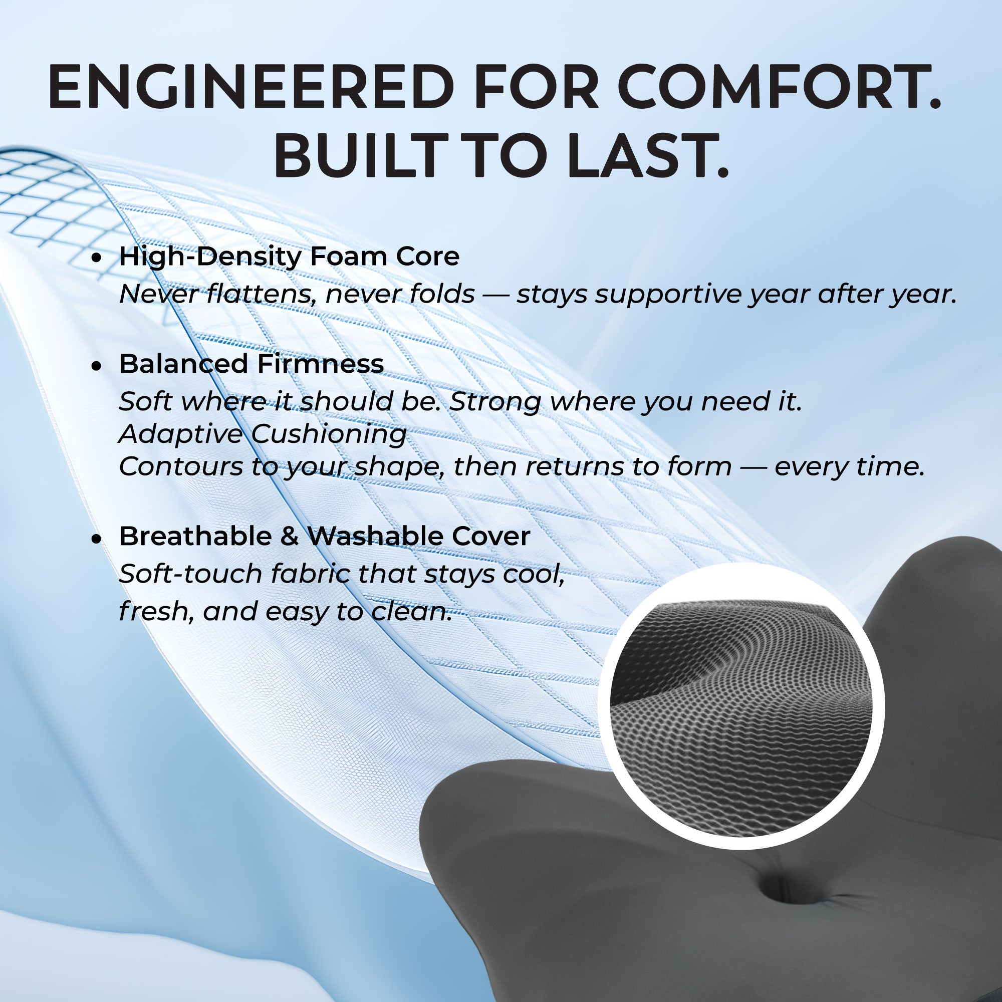 Neutron Ergonomic 6-in-1 Neck, Back, Shoulder Pillow