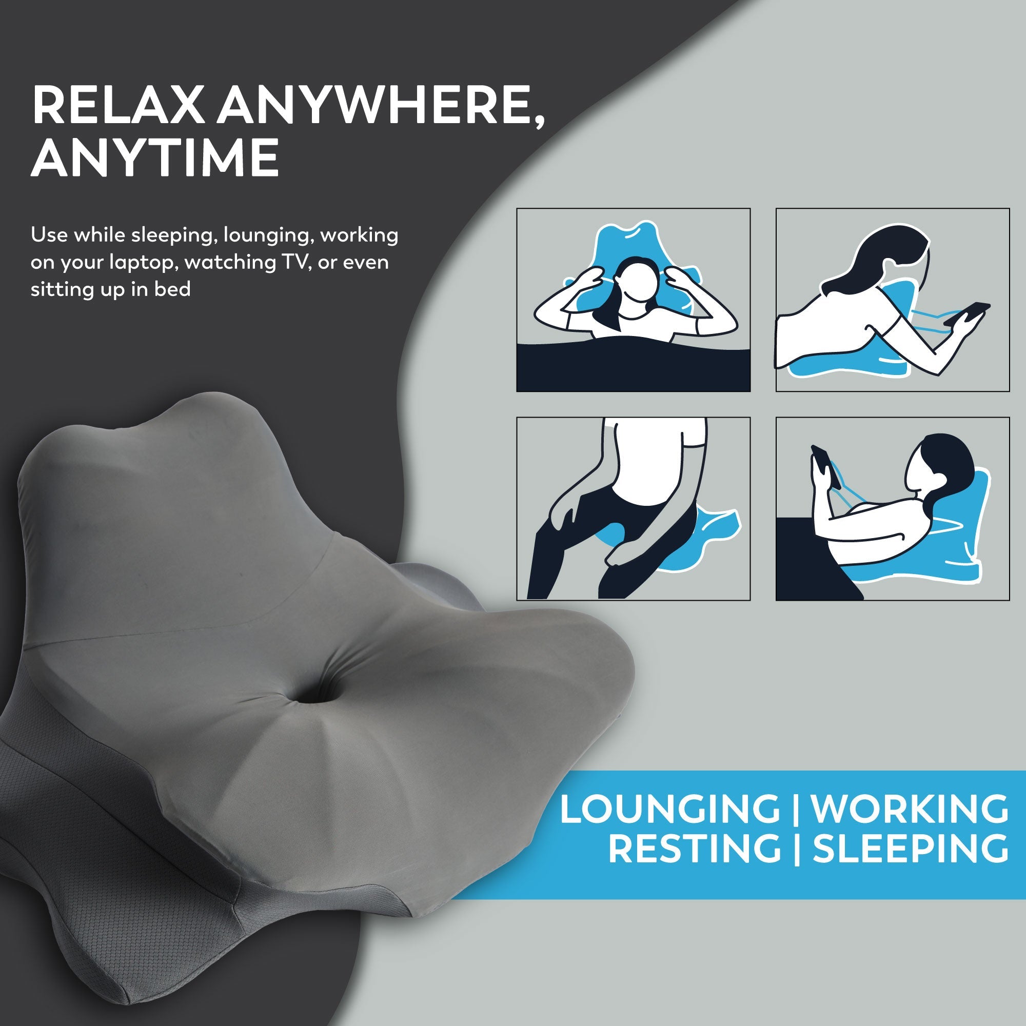 Neutron Ergonomic 6-in-1 Neck, Back, Shoulder Pillow
