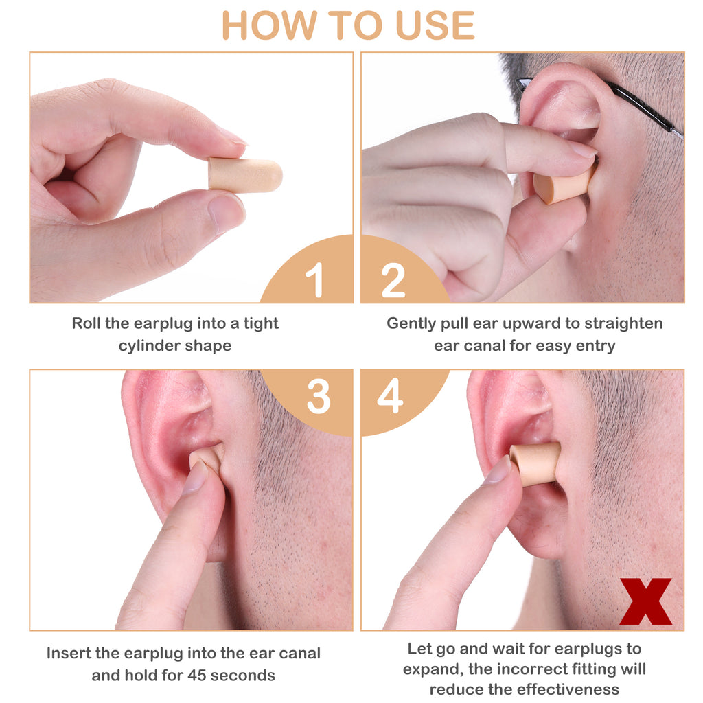 Neutron Soft Foam Earplugs with Travel Case - 38dB SNR - 60 Pairs