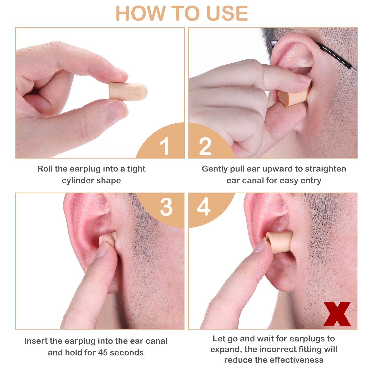 Neutron Soft Foam Earplugs with Travel Case - 38dB SNR - 60 Pairs