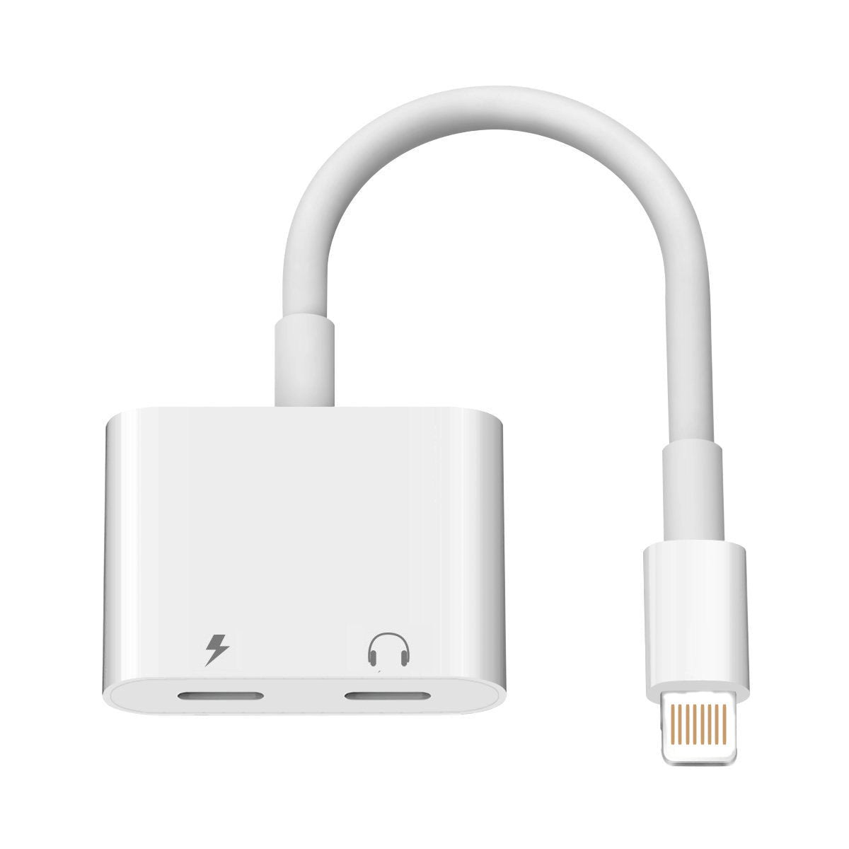 Dual Lightning Audio & Charging Adapter for Apple iPhone 7/8/X/XS