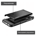 Neutron iPhone Shockproof Case with Card Holder - Protective Credit Card Wallet Slot