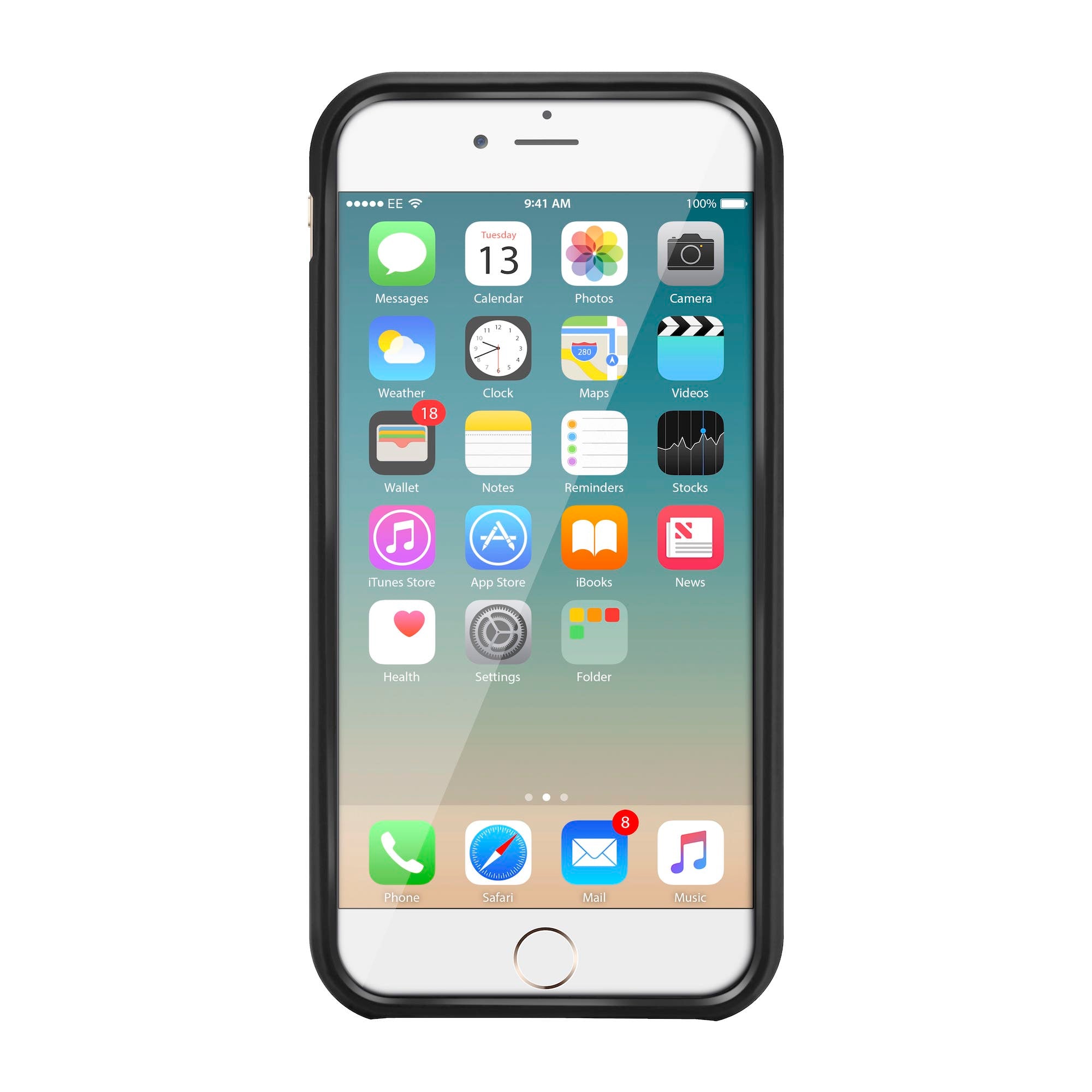 Neutron iPhone Shockproof Case with Card Holder - Protective Credit Card Wallet Slot