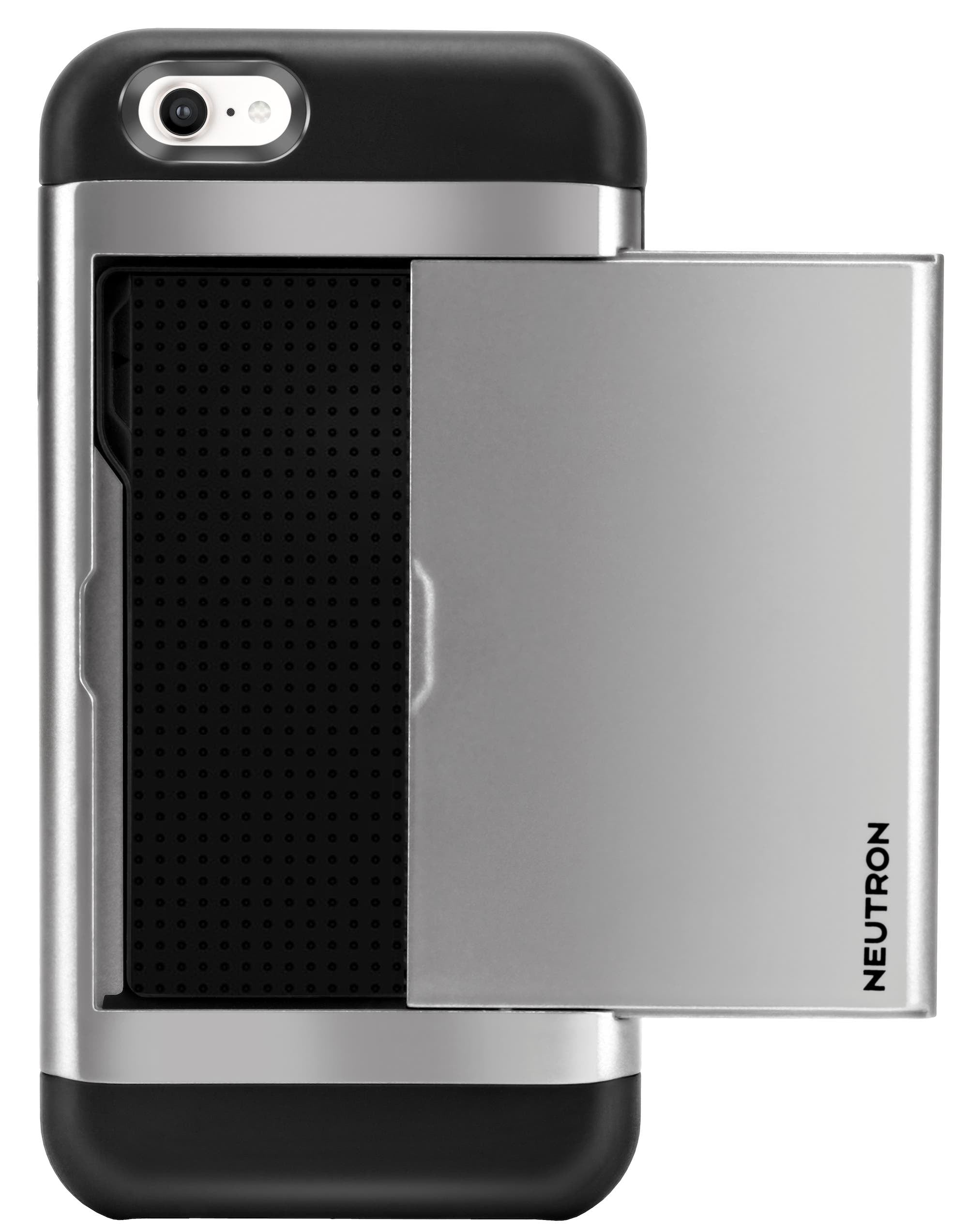Neutron iPhone Shockproof Case with Card Holder - Protective Credit Card Wallet Slot