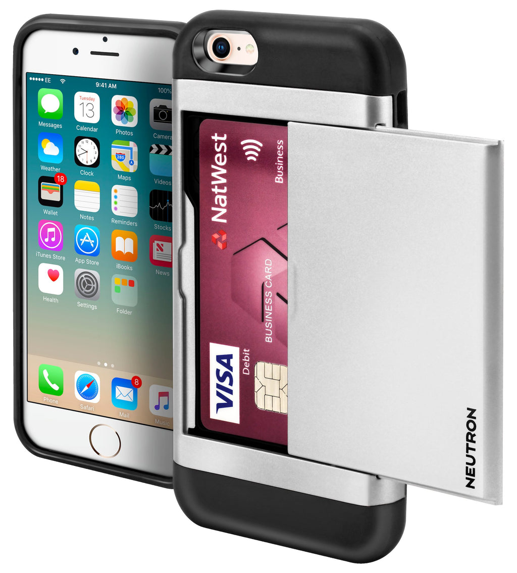 Neutron iPhone 5/5s Shockproof Case with Card Holder - Protective Credit Card Wallet Slot