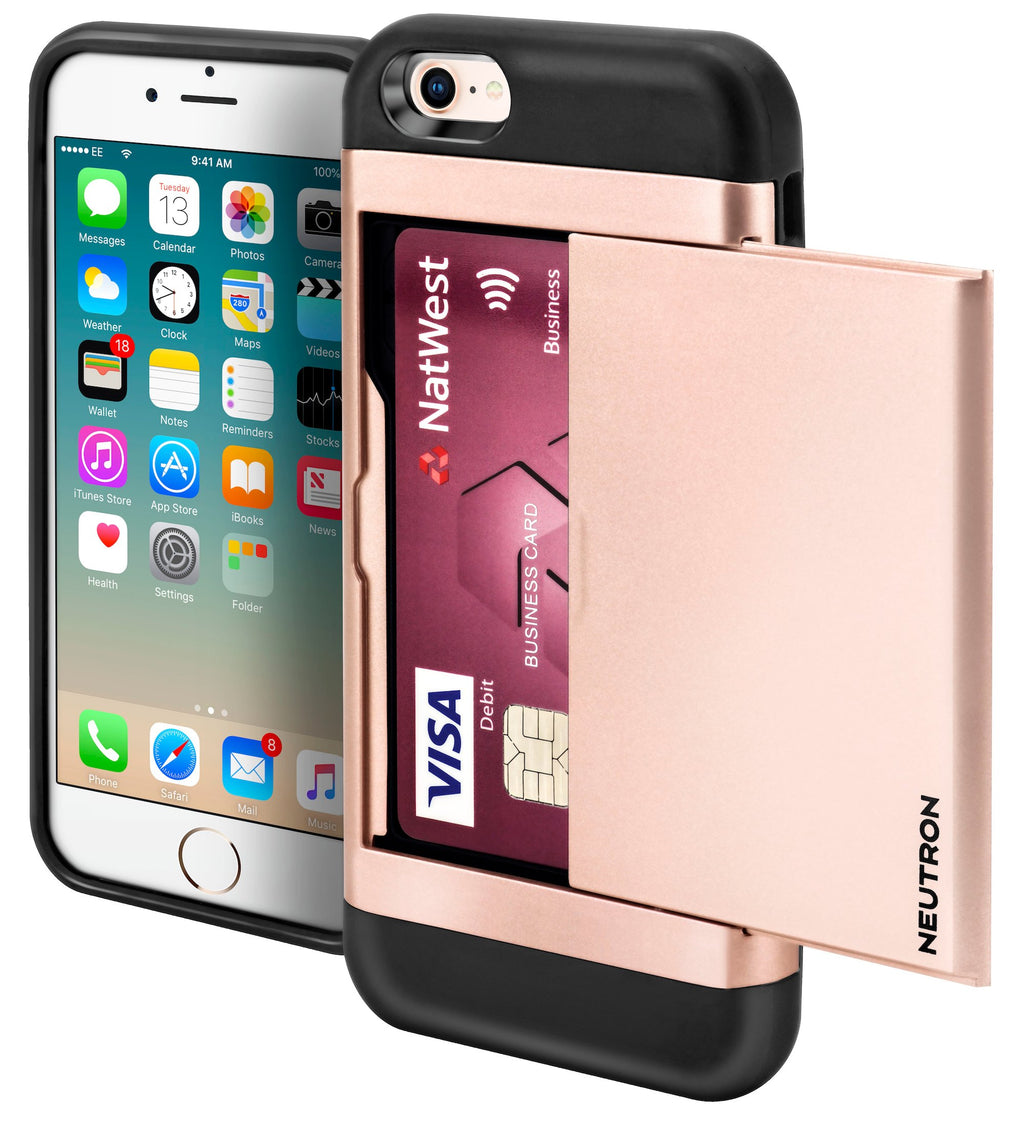 Neutron iPhone 5/5s Shockproof Case with Card Holder - Protective Credit Card Wallet Slot