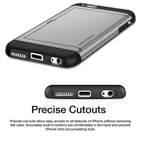 Neutron iPhone 5/5s Shockproof Case with Card Holder - Protective Credit Card Wallet Slot