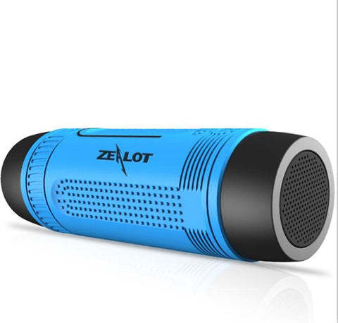 Zealot S1 3 in 1 Flashlight Bluetooth Speaker Power Bank + Bike Mount and Carabiner