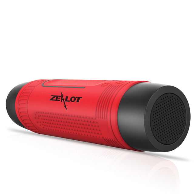 Zealot S1 3 in 1 Flashlight Bluetooth Speaker Power Bank + Bike Mount and Carabiner