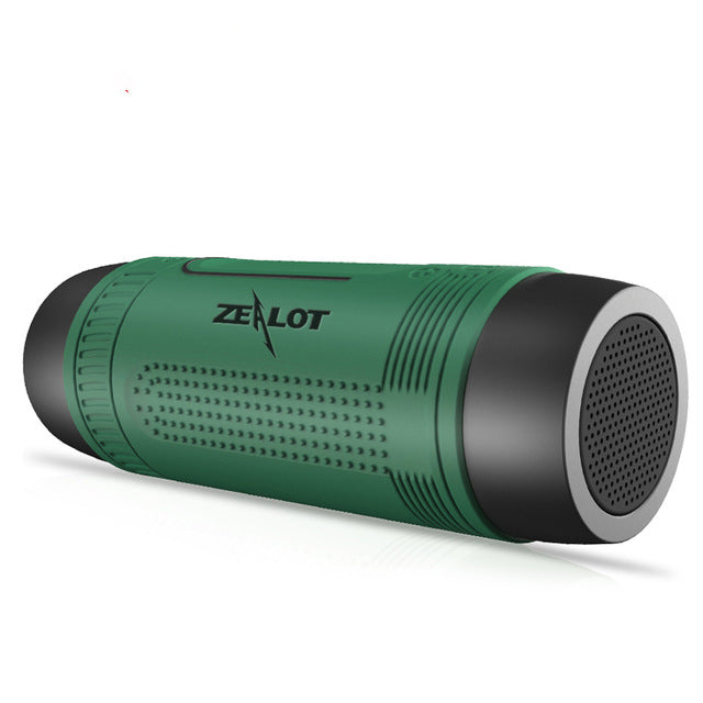Zealot S1 3 in 1 Flashlight Bluetooth Speaker Power Bank + Bike Mount and Carabiner