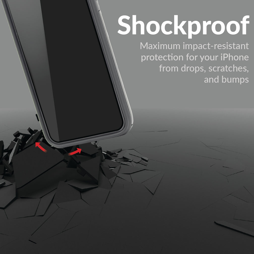 Neutron iPhone XR Shockproof Case with Card Holder - Protective Credit Card Wallet Slot