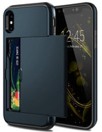 Neutron iPhone XSMAX Shockproof Case with Card Holder - Protective Credit Card Wallet Slot