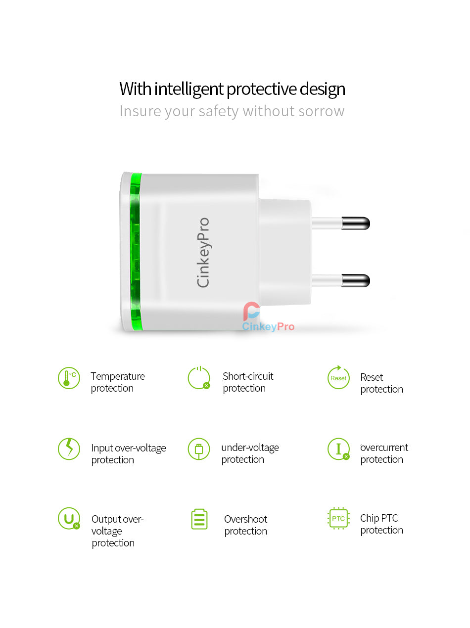 4 Ports USB Charger Adapter