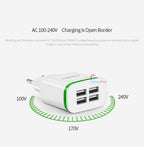 4 Ports USB Charger Adapter