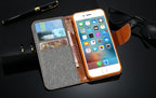 iPhone Denim Wallet Case with Card Slots