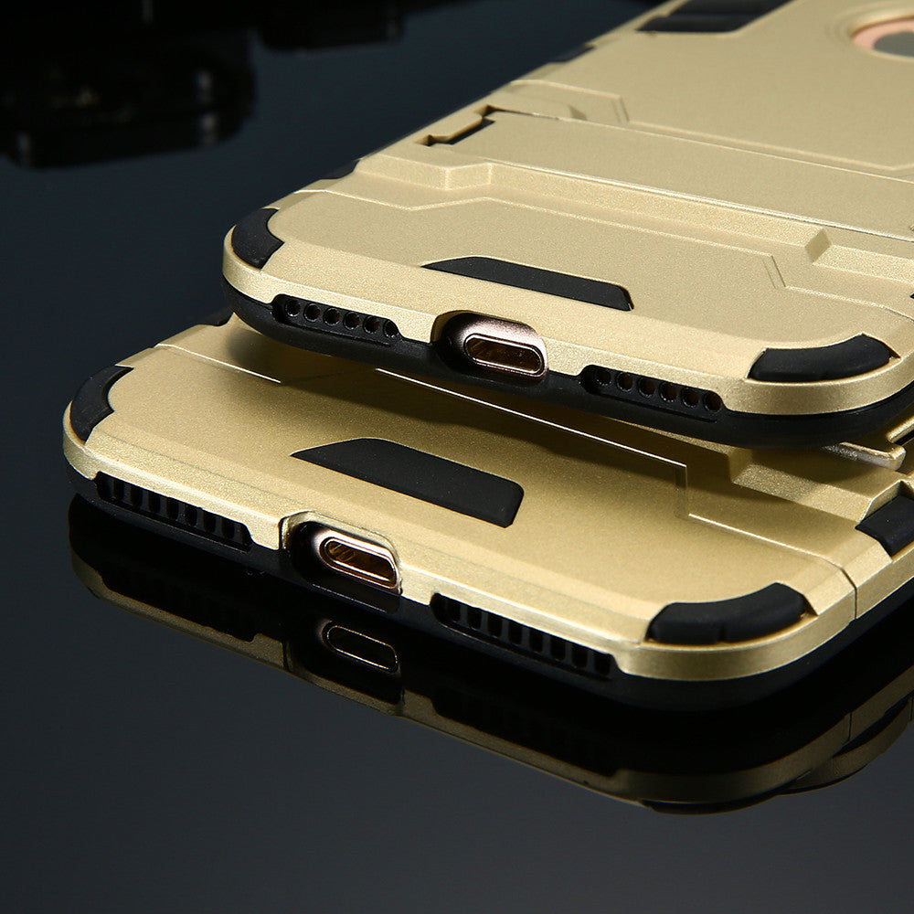 Slim Heavy Duty Armor iPhone Case with Kickstand - Slim Dual Layer Protection