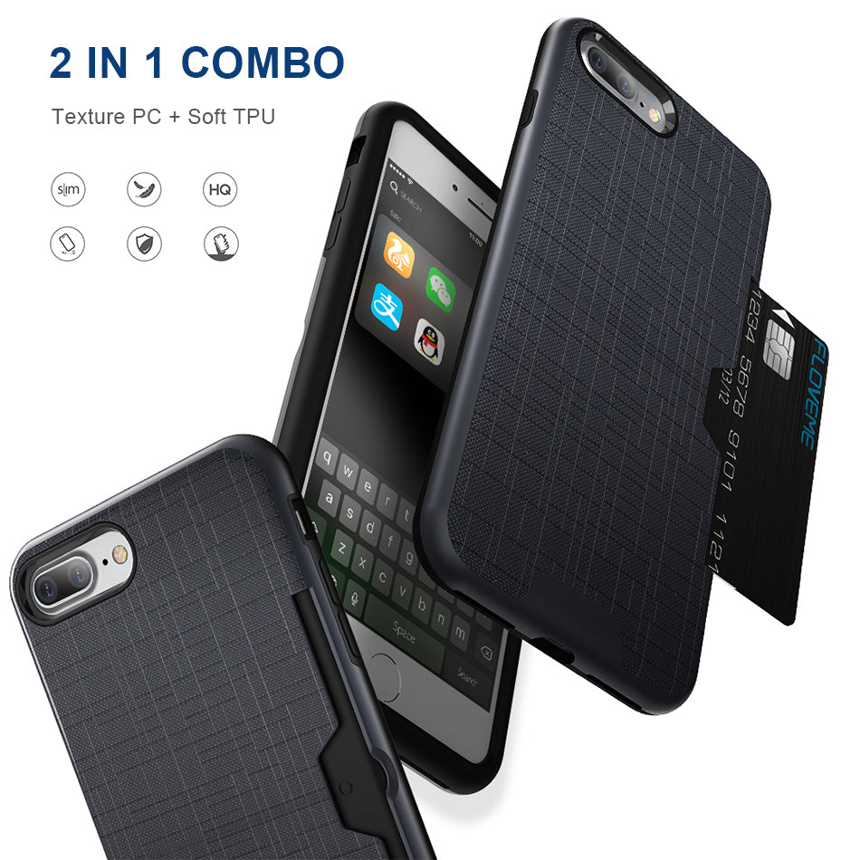 CrossHatch Modern iPhone Case with Card Slot