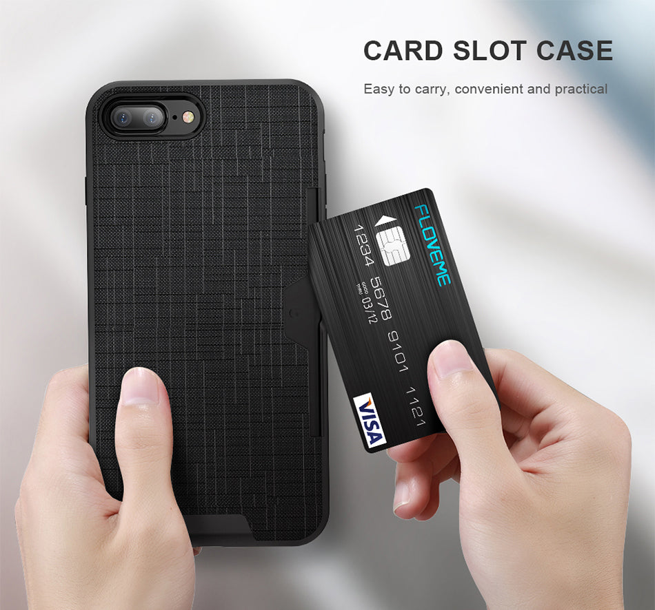 CrossHatch Modern iPhone Case with Card Slot
