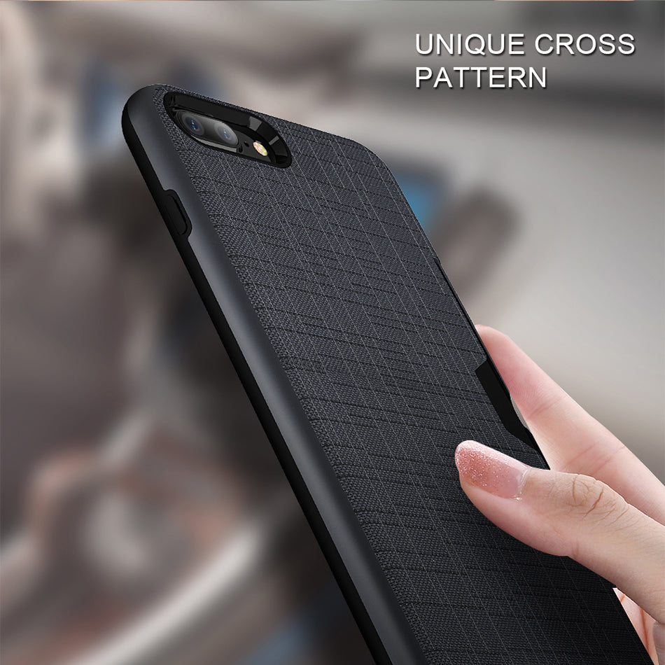 CrossHatch Modern iPhone Case with Card Slot