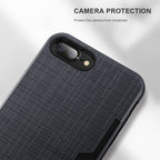 CrossHatch Modern iPhone Case with Card Slot