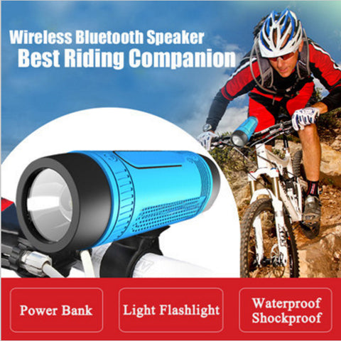 Zealot S1 3 in 1 Flashlight Bluetooth Speaker Power Bank + Bike Mount and Carabiner