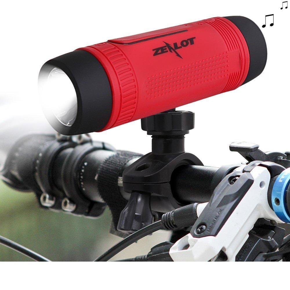 Zealot S1 3 in 1 Flashlight Bluetooth Speaker Power Bank + Bike Mount and Carabiner