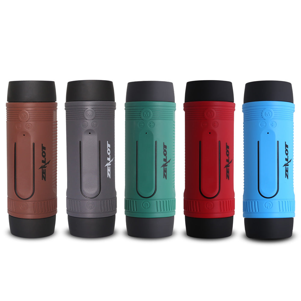 Zealot S1 3 in 1 Flashlight Bluetooth Speaker Power Bank + Bike Mount and Carabiner