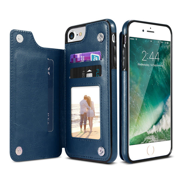 Leather iPhone Case with Card Holder Neutronzone Leather iPhone Case with Card Holder Neutronzone