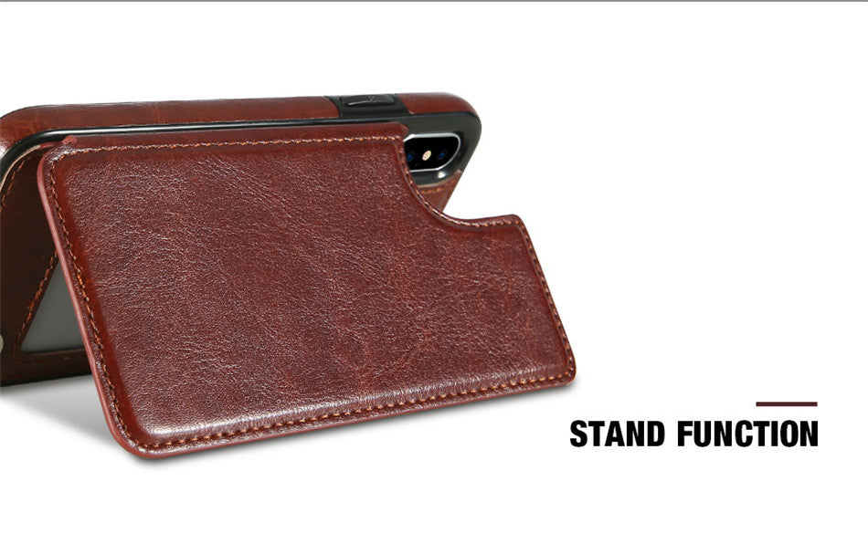 Leather iPhone Case with Card Holder