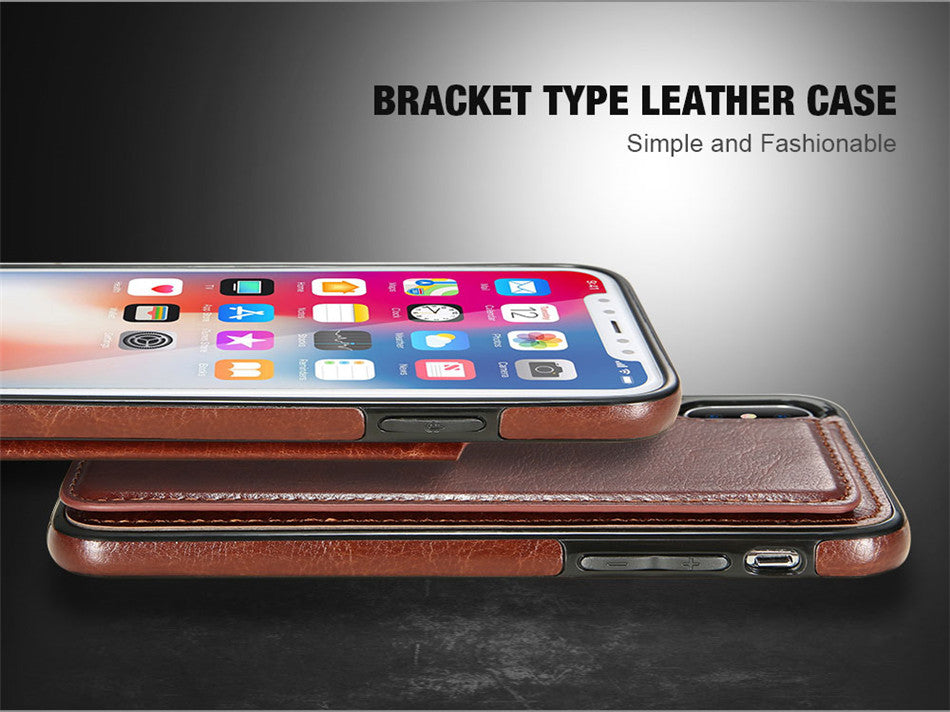 Leather iPhone Case with Card Holder