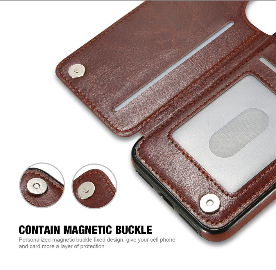 Leather iPhone Case with Card Holder