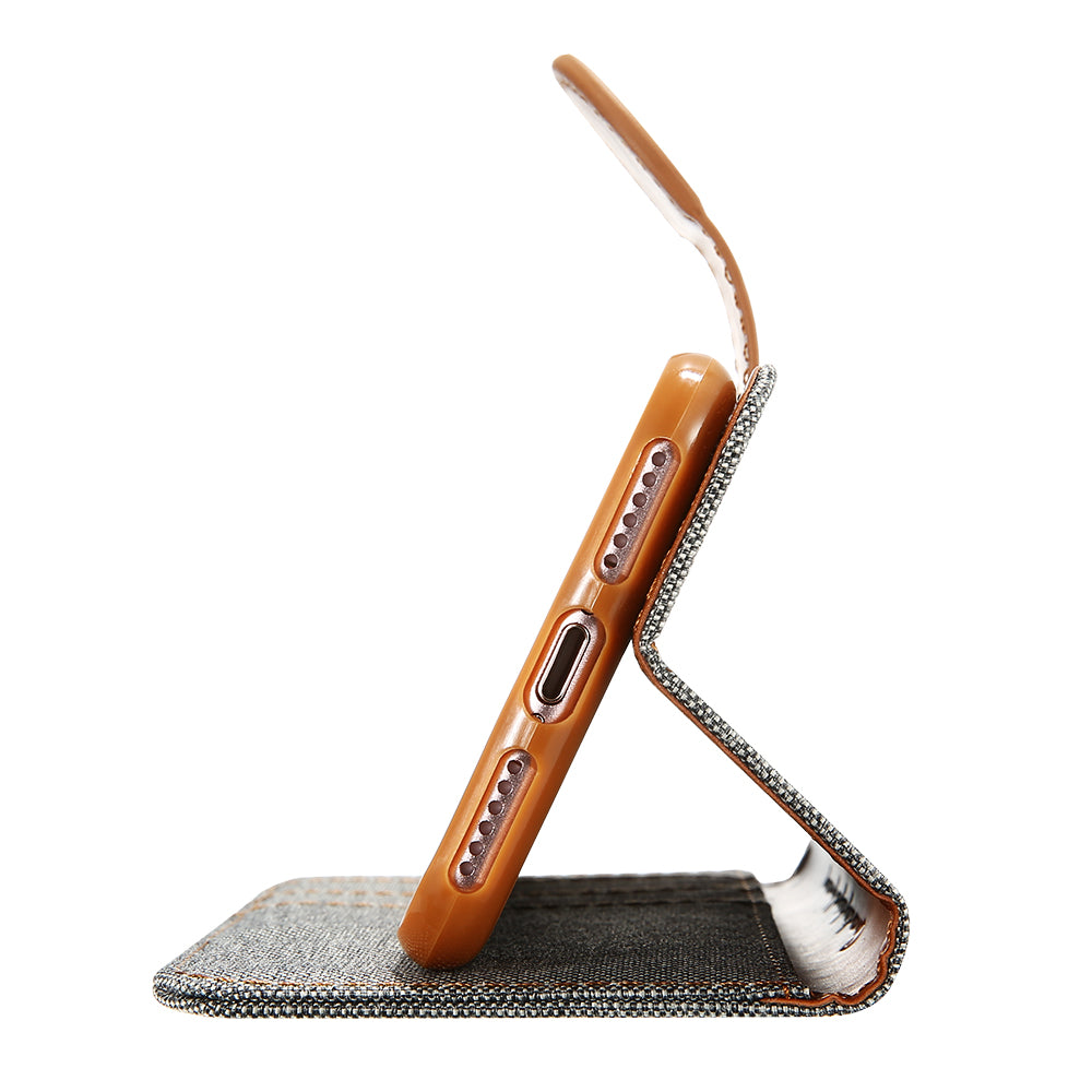 iPhone Denim Wallet Case with Card Slots