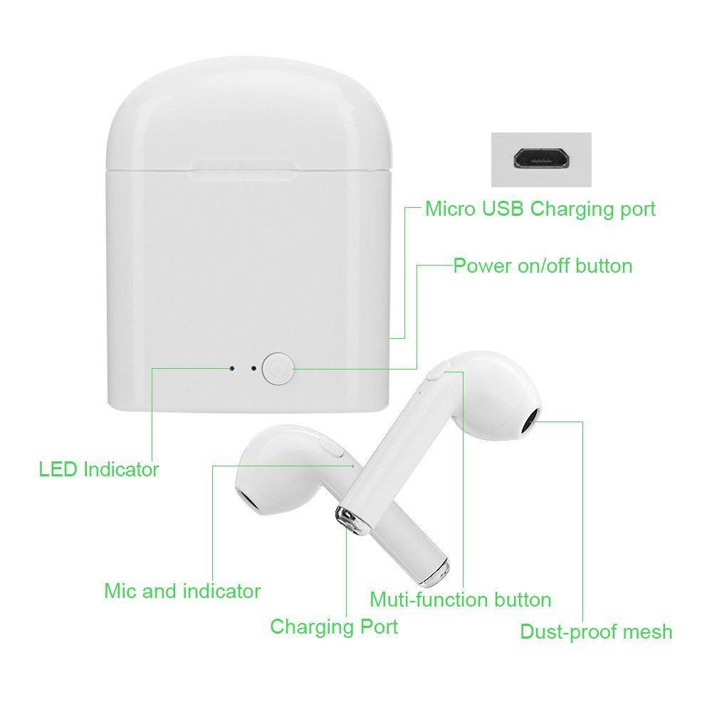 Bluetooth Wireless Earphones / Earbuds For Apple iPhone with Charging Case