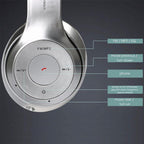 Wireless Noise-Canceling Headphones - Bluetooth On Ear Headset